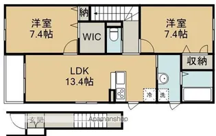 フェリス ワイズⅠ【2階】の間取り