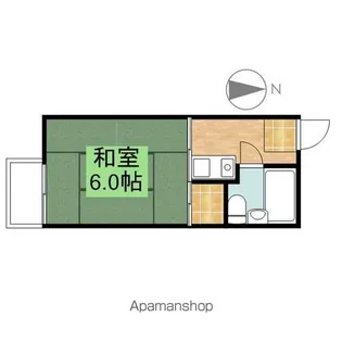 サインポスト681【203号室】の間取り