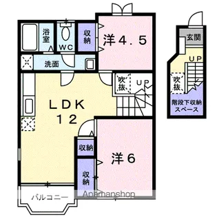 エヴァーグリーンⅠ【2階】の間取り