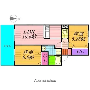 グレイス鷺沼台B【2階】の間取り