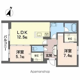 サニーコート【2階】の間取り