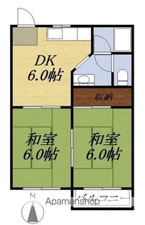 ヨークハイツ【2階】の間取り