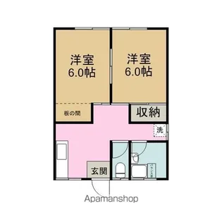 武道島第2ハイツ【203号室】の間取り