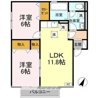 BAIEN A棟【1階】の間取り