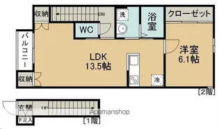 ノワ・ルーナ【203号室】の間取り