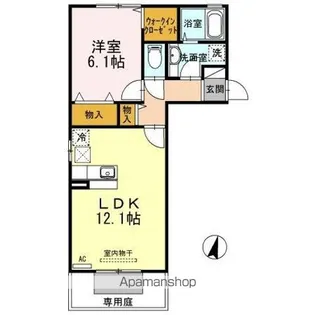 エスポワール津森 B棟【1階】の間取り