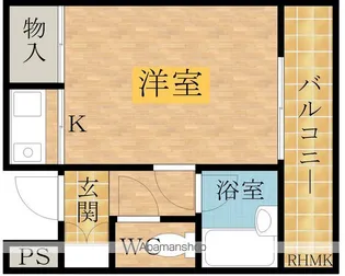 プレステージフジ久米田壱番館【102号室】の間取り