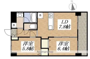 東京都立川市柴崎町6丁目【マンション】の間取り