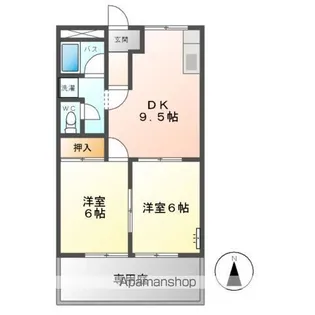 レジデンスTAKENAKA【1階】の間取り
