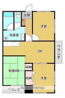 コスモハイツ【3階】の間取り
