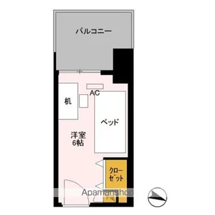 ロイヤルパークスER万代 SHARE万代【205-A号室】の間取り
