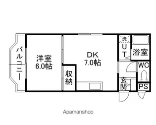 北飛越阿部Ⅲ【301号室】の間取り