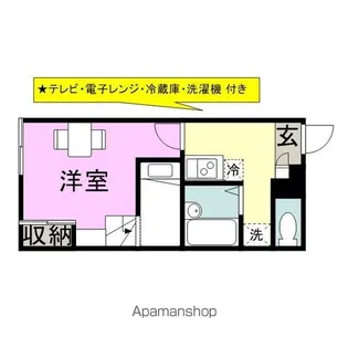 レオパレスさくら【1階】の間取り