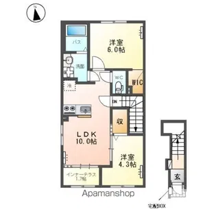 グランスタ エイアール【2階】の間取り