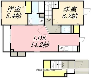 グランSフィールド Ⅰ【2階】の間取り