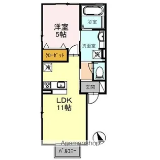 クレセントSK【1階】の間取り