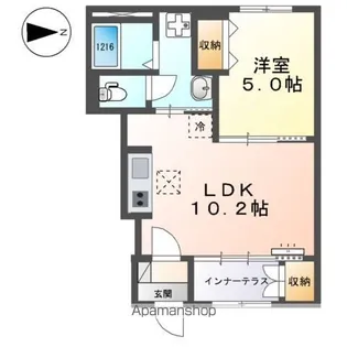 サンライズ【1階】の間取り