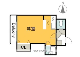 ベルクール富士見【5階】の間取り