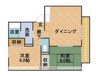 ハイツ光来【1階】の間取り
