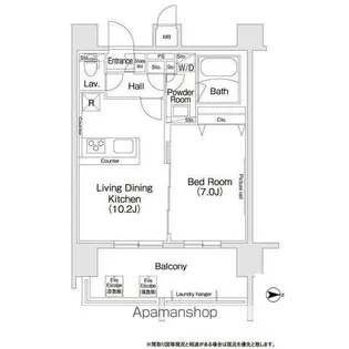 コンフォリア新宿【9階】の間取り