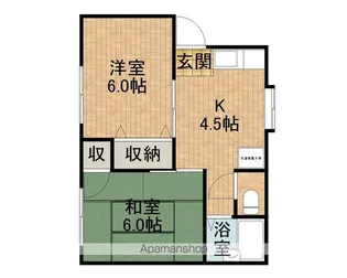 アーバン本郷【A202号室】の間取り