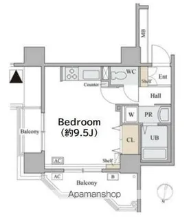 東京都渋谷区神泉町【マンション】の間取り
