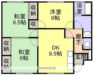グレースマンションかがみ【103号室】の間取り