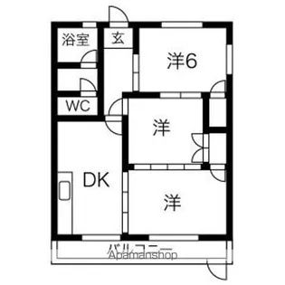 メゾンかわはら【2階】の間取り
