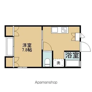 パークサイドM【205号室】の間取り