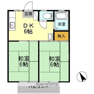 石川ハイツ【2階】の間取り