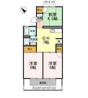 エミネントセジュール A棟【1階】の間取り