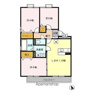 グランドール A棟【3階】の間取り