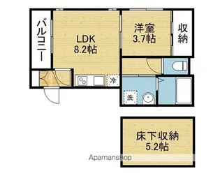 ハーモニーテラス玉津【1階】の間取り