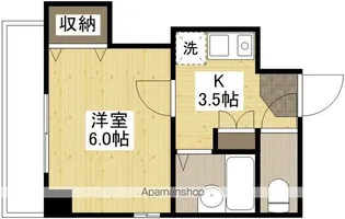 パークサイド大手町【3階】の間取り