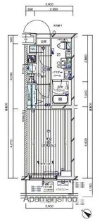 メインステージ四ツ木【206号室号室】の間取り