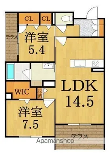 シャーメゾンラフォレ【1階】の間取り