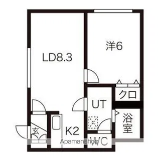 カーナ・ハギナカ(真栄)【203号室】の間取り