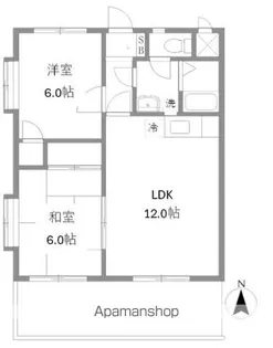 ヴェール上野【101号室号室】の間取り