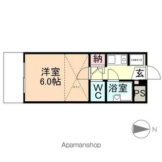 リブワーク大泉【202号室】の間取り