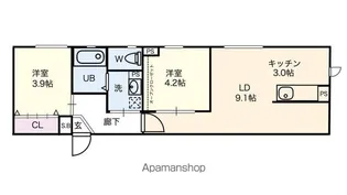CELENEST高岳【1階】の間取り