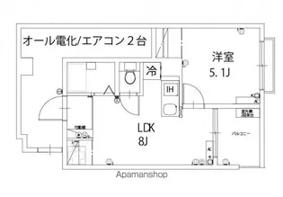 第5アイエスビル【3階】の間取り