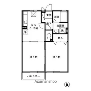 ラ・スティール Ⅲ号館【1階】の間取り