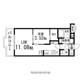 カーサヴェルデ高森【110号室】の間取り