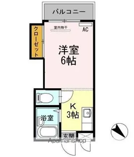 パシフィック白木原【4階】の間取り