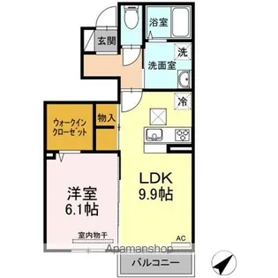 エトワールしゅりⅤ【1階】の間取り