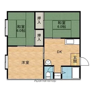 コーポラフォーレ【1階】の間取り
