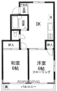 ファミール若月【301号室】の間取り