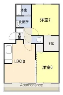 ソルティアA【1階】の間取り