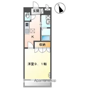 アルル【102号室】の間取り