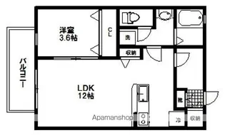 ウエストパークTS【2階】の間取り